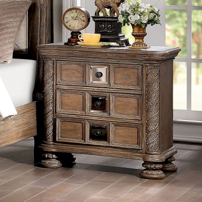 Timandra Rustic Natural Tone Night Stand Model CM7145N by Furniture of America