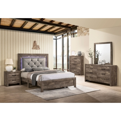 Larissa Natural Tone Queen Bed Model CM7149Q by Furniture of America