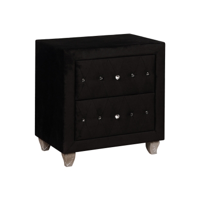 Alzire Black Night Stand Model CM7150BK-N by Furniture of America