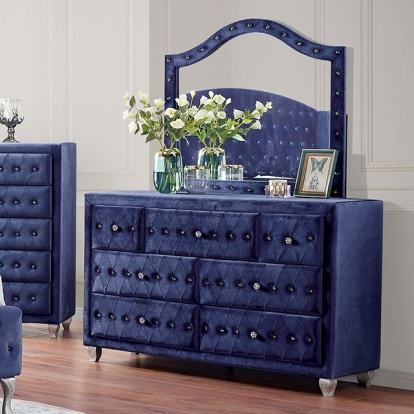 Alzir Blue Dresser Model CM7150BL-D by Furniture of America