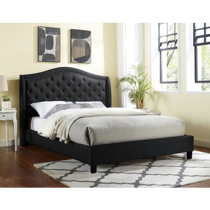 Carly Black Full Bed Model CM7160BK-F-BED by Furniture of America