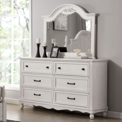Georgette Antique White Dresser Model CM7184D by Furniture of America