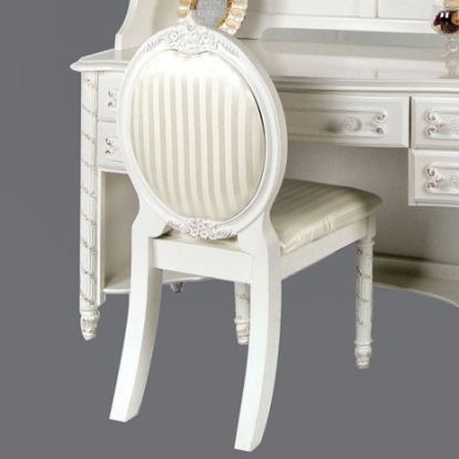 Furniture of America Alexandra Traditional Solid with Wood Pearl White Chair Model CM7226CHAIR