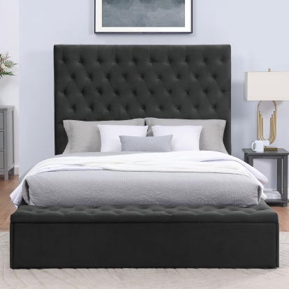 Athenelle Dark Gray Queen Bed Model CM7229DG-Q-BED by Furniture of America