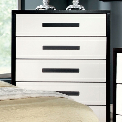 Rutger White/Black Chest Model CM7292C by Furniture of America