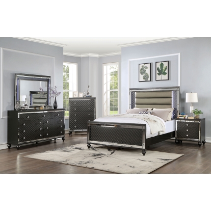 Calandria Gray Queen Bed Model CM7320GY-Q-BED by Furniture of America