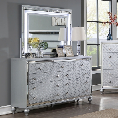 Calandria Silver Dresser Model CM7320SV-D by Furniture of America