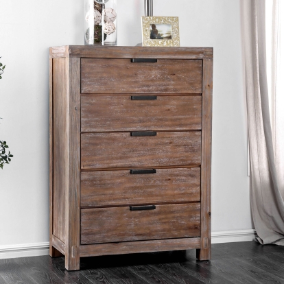 Wynton Weathered Light Oak Chest Model CM7360C by Furniture of America