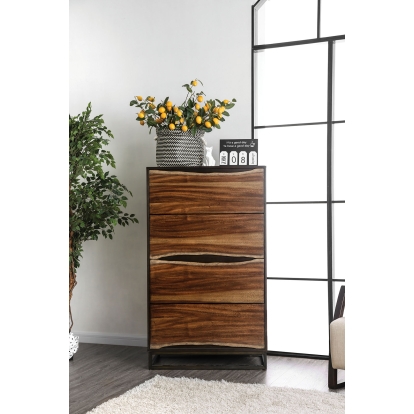 Fulton Dark Oak/Dark Walnut Chest Model CM7363C by Furniture of America