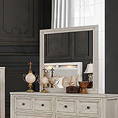 Tywyn Antique White Mirror Model CM7365WH-M by Furniture of America