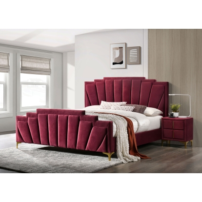 Florizel Red King Bed Model CM7411RD-EK-BED by Furniture of America