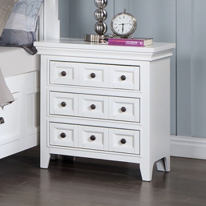 Furniture Of America Castile Transitional Solid Wood, Others White Night Stand | CM7413WH-N