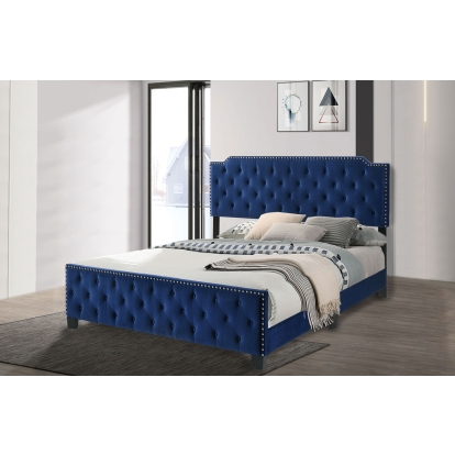 Charlize Navy Queen Bed Model CM7414NV-Q by Furniture of America