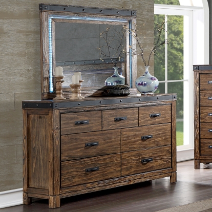 Albali Walnut Dresser Model CM7419WN-D by Furniture of America