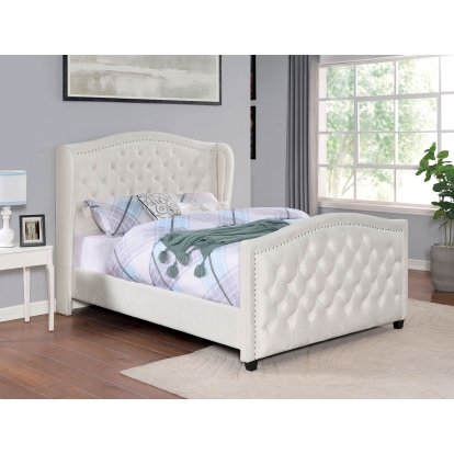 Kerran Ivory Queen Bed Model CM7454IV-Q-BED by Furniture of America
