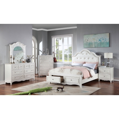 Cadence White Full Bed Model CM7456WH-F-BED by Furniture of America