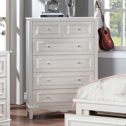 Cadence White Chest Model CM7456WH-C by Furniture of America