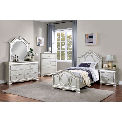 Alecia Silver Full Bed Model CM7458SV-F-BED by Furniture of America