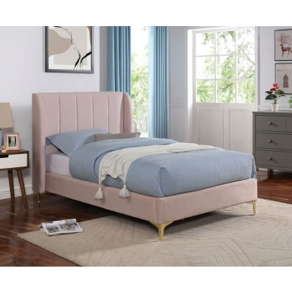 Pearl Light Pink Twin Bed Model CM7459PK-T-BED by Furniture of America