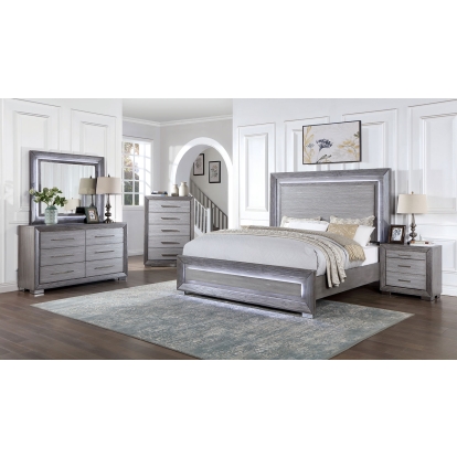 Raiden Gray Queen Bed Model CM7468GY-Q-BED by Furniture of America