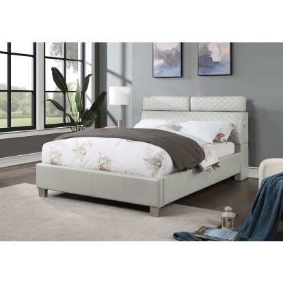 Muttenz Light Gray Queen Bed Model CM7469LG-Q-BED by Furniture of America
