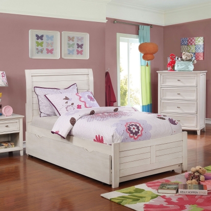 Brogan Antique White Full Bed Model CM7517WH-F-BED by Furniture of America