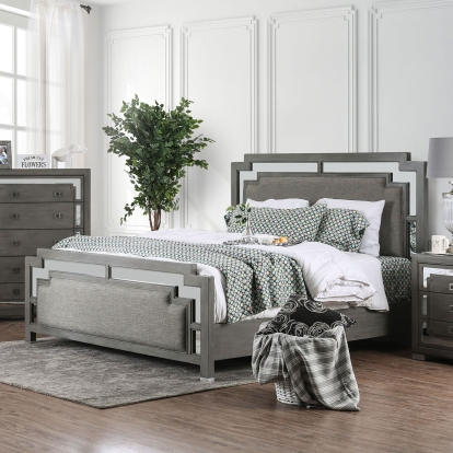 Jeanine Gray Queen Bed Model CM7534Q-BED by Furniture of America