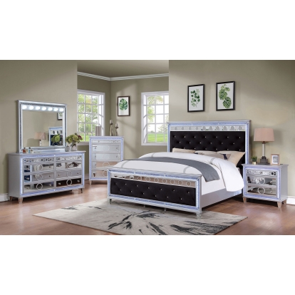 Mairead Silver/Black Queen Bed Model CM7541BK-Q-BED by Furniture of America