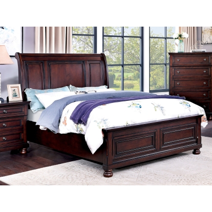 Wells Dark Cherry Queen Bed Model CM7548CH-Q-BED by Furniture of America