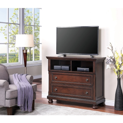 Wells Dark Cherry TV Chest Model CM7548CH-TV by Furniture of America