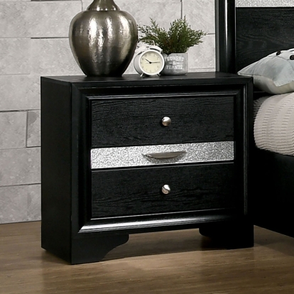 Chrissy Black Night Stand Model CM7552BK-N by Furniture of America