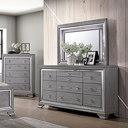 Alanis Light Gray Dresser Model CM7579D by Furniture of America