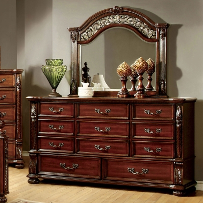 Arthur Brown Cherry Dresser Model CM7587D by Furniture of America