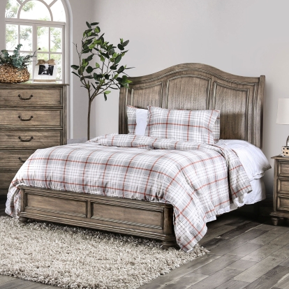 Belgrade Rustic Natural Queen Bed Model CM7611Q-BED by Furniture of America