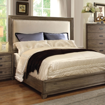 Antler Natural Ash/Ivory Queen Bed Model CM7615Q-BED by Furniture of America