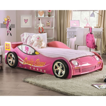 Pretty Girl Car Bed Pink Twin Bed Model CM7642-BED by Furniture of America