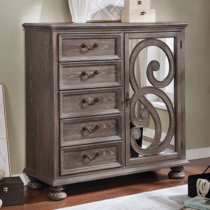 Lysandra Rustic Natural Armoire Model CM7661AR by Furniture of America