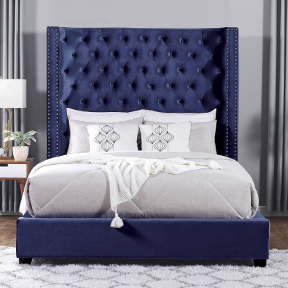 Rosabelle Blue Queen Bed Model CM7669BL-Q-BED by Furniture of America