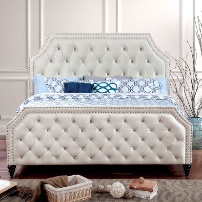 Claudine Beige Full Bed Model CM7675F-BED by Furniture of America