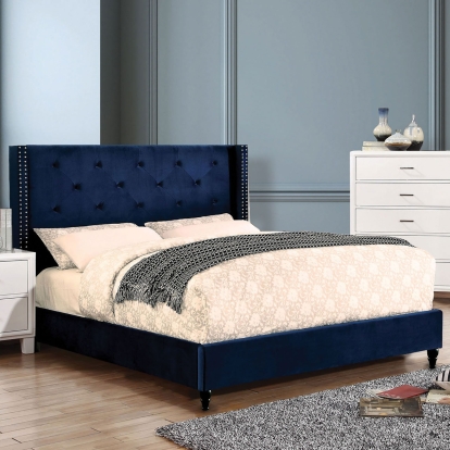 Algol Navy Full Bed Model CM7677NV-F-BED-VN by Furniture of America