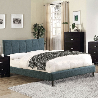 Ennis Dark Blue Full Bed Model CM7678BL-F-BED-VN by Furniture of America