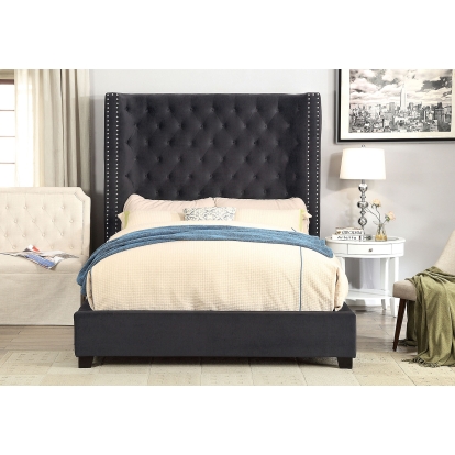 Mirabelle Dark Gray Queen Bed Model CM7679DG-Q by Furniture of America