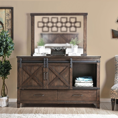 Bianca Dark Walnut Dresser Model CM7734D by Furniture of America