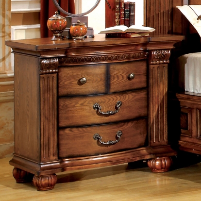 Bellagrand Antique Tobacco Oak Night Stand Model CM7738N by Furniture of America