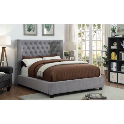 Carley Gray Queen Bed Model CM7775GY-Q-BED by Furniture of America