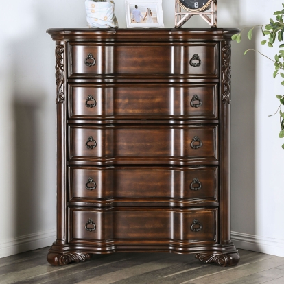 Arcturus Brown Cherry Chest Model CM7859C by Furniture of America