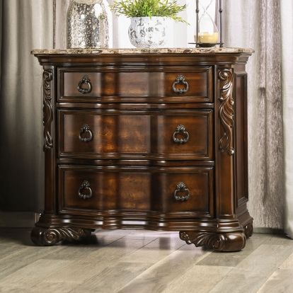 Arcturus Brown Cherry Night Stand Model CM7859N by Furniture of America