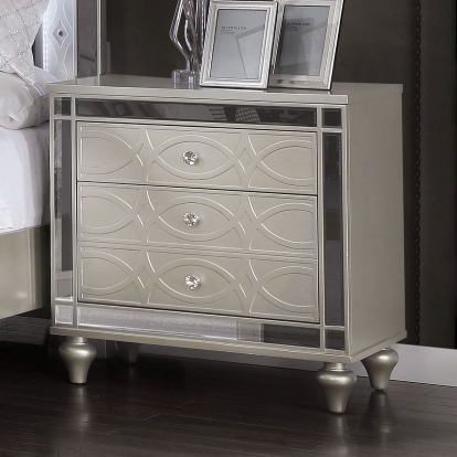 Manar Silver Night Stand Model CM7891N by Furniture of America
