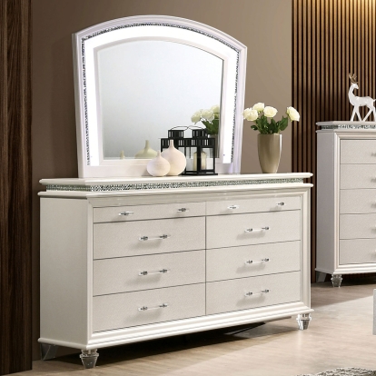 Maddie Pearl White Dresser Model CM7899D by Furniture of America