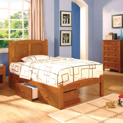 Cara Oak Full Bed Model CM7903OAK-F-BED by Furniture of America